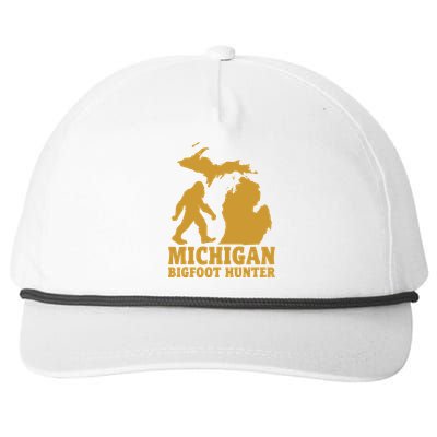 Michigan Bigfoot Hunter Snapback Five-Panel Rope Hat