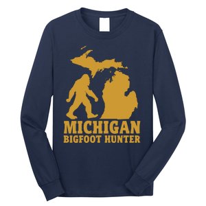 Michigan Bigfoot Hunter Long Sleeve Shirt