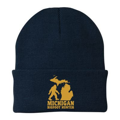 Michigan Bigfoot Hunter Knit Cap Winter Beanie