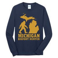 Michigan Bigfoot Hunter Tall Long Sleeve T-Shirt