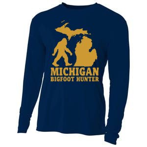 Michigan Bigfoot Hunter Cooling Performance Long Sleeve Crew