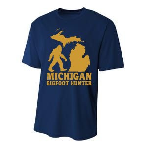 Michigan Bigfoot Hunter Performance Sprint T-Shirt