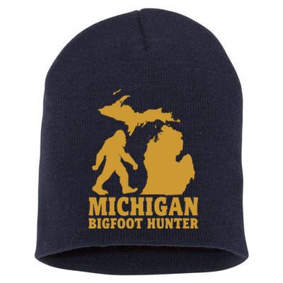 Michigan Bigfoot Hunter Short Acrylic Beanie