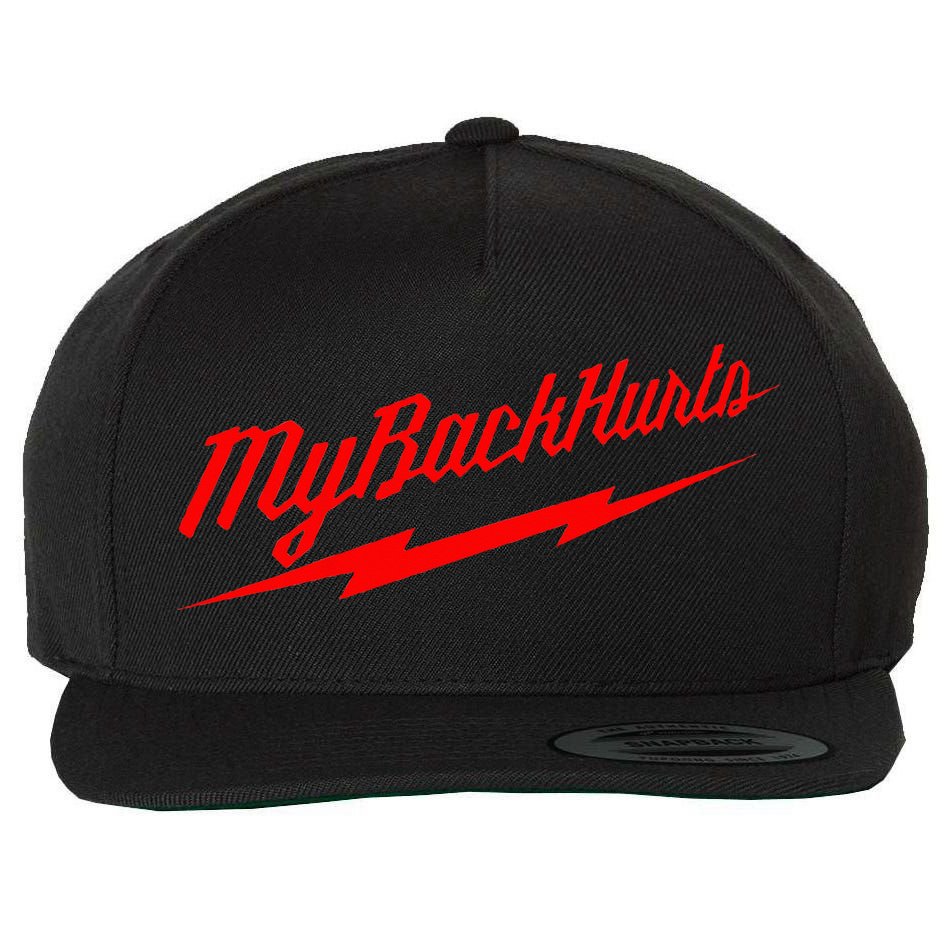My Back Hurts Wool Snapback Cap