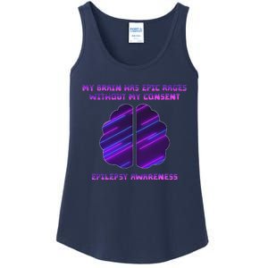 My Brain Has Epic Rage Without My Consent Epilepsy Awareness Ladies Essential Tank