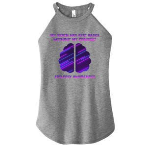 My Brain Has Epic Rage Without My Consent Epilepsy Awareness Women's Perfect Tri Rocker Tank