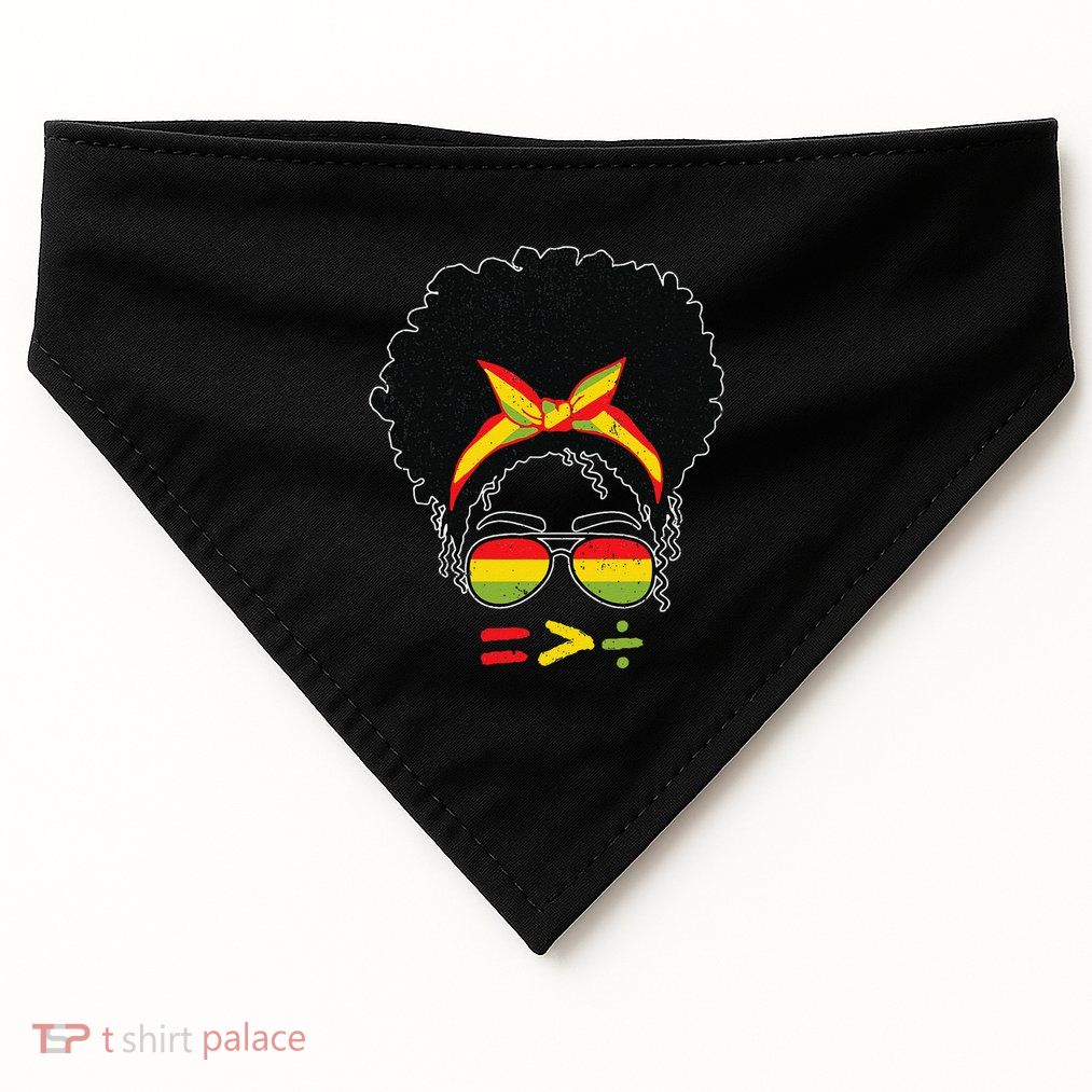 Math Black History Month Equality Is Greater Than Division .Png USA-Made Doggie Bandana
