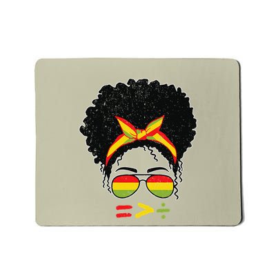 Math Black History Month Equality Is Greater Than Division .Png Mousepad