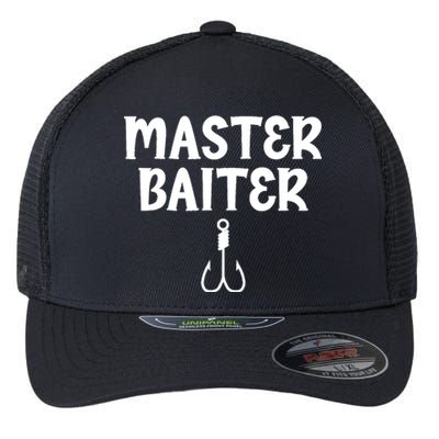 Master Baiter Humor Joke Tee for Fishing Lovers Flexfit Unipanel Trucker Cap