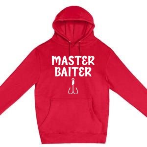 Master Baiter Humor Joke Tee for Fishing Lovers Premium Pullover Hoodie