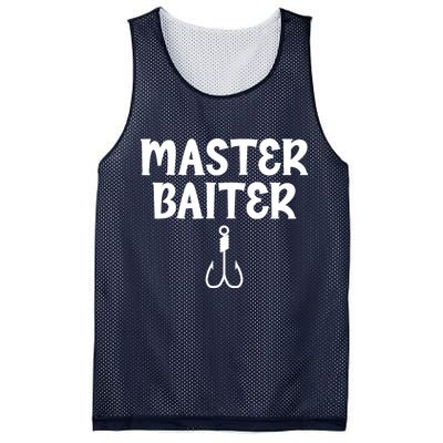 Master Baiter Humor Joke Tee for Fishing Lovers Mesh Reversible Basketball Jersey Tank