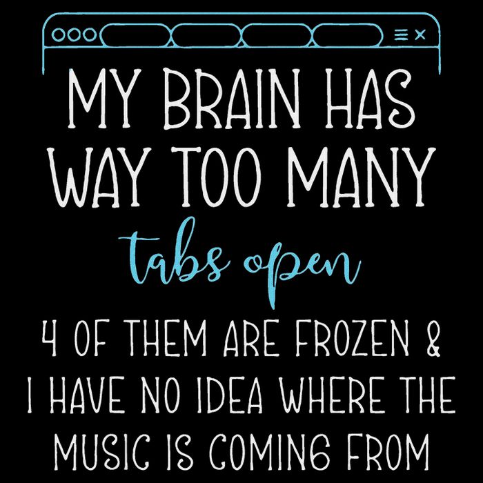 My Brain Has Way Too Many Tabs Open 4 Of Them Are Frozen Full-Length Apron With Pockets