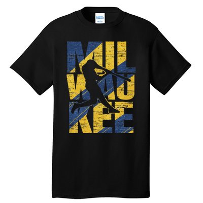 Milwaukee Baseball Home Run Tall T-Shirt