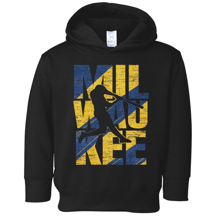 Milwaukee Baseball Home Run Toddler Hoodie