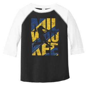 Milwaukee Baseball Home Run Toddler Fine Jersey T-Shirt