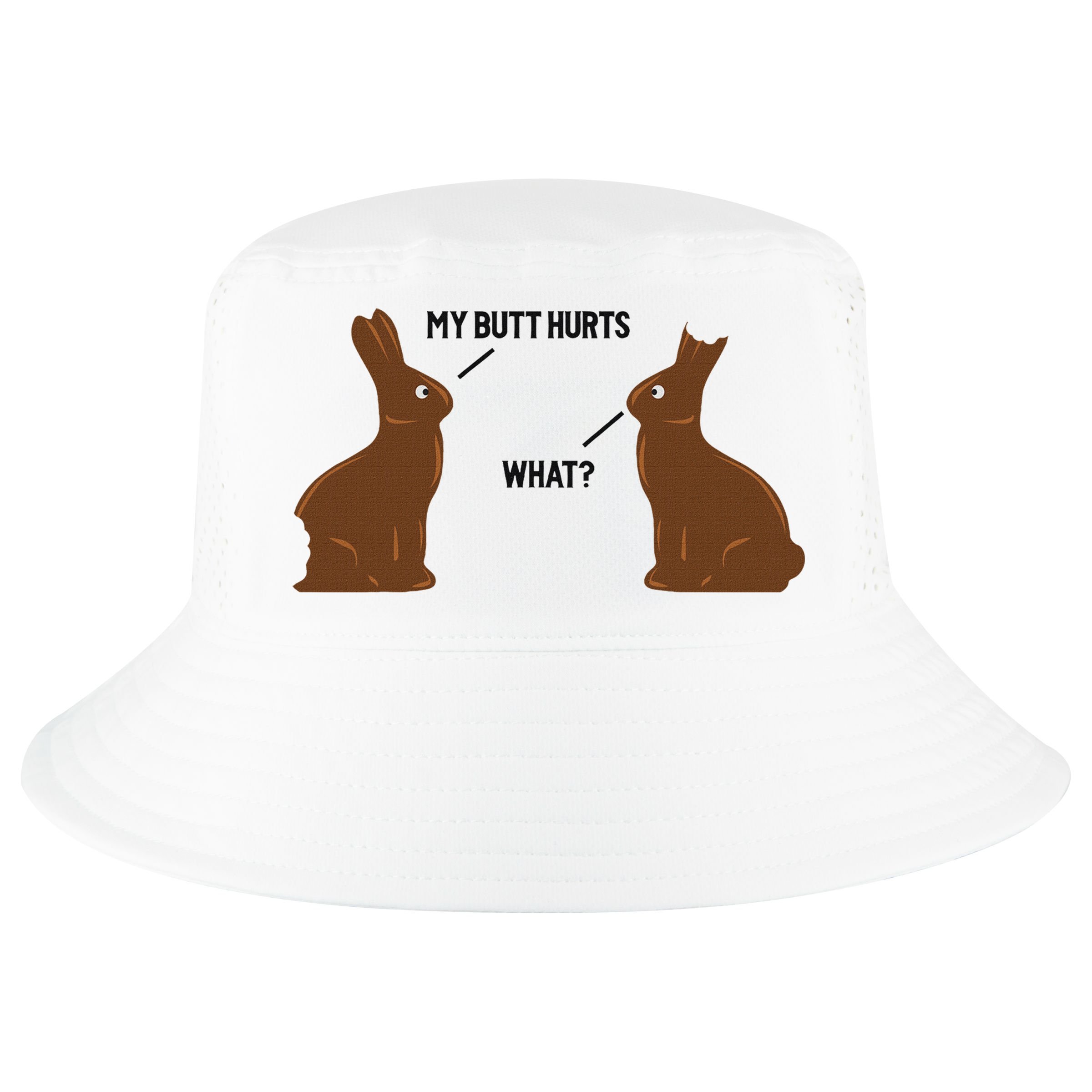 My Butt Hurts What Funny Easter Bunny Cool Comfort Performance Bucket Hat