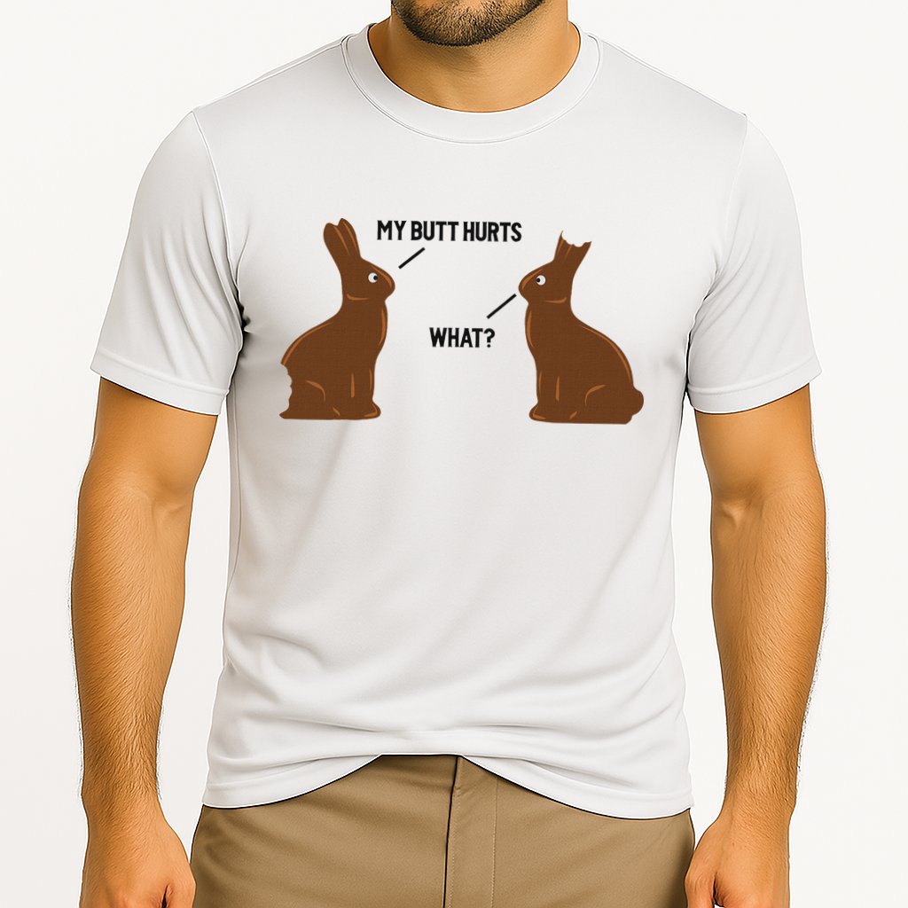 My Butt Hurts What Funny Easter Bunny Performance Shirt