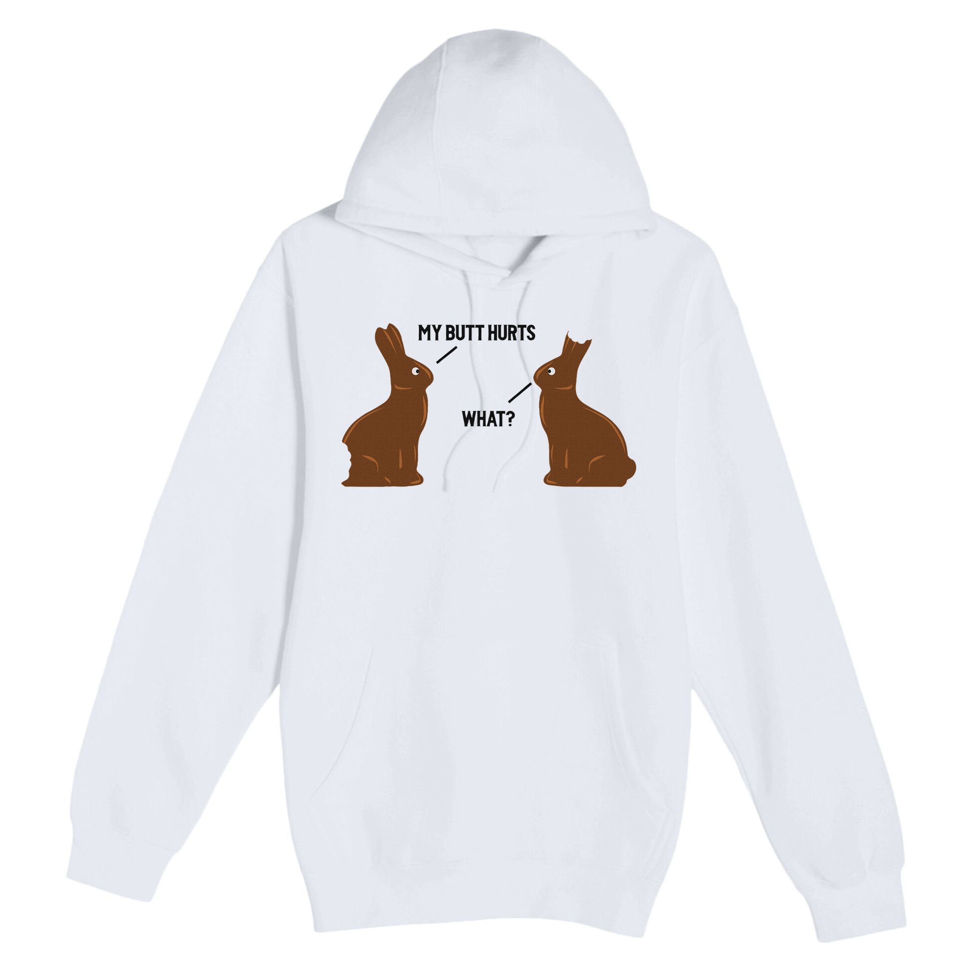 My Butt Hurts What Funny Easter Bunny Premium Pullover Hoodie
