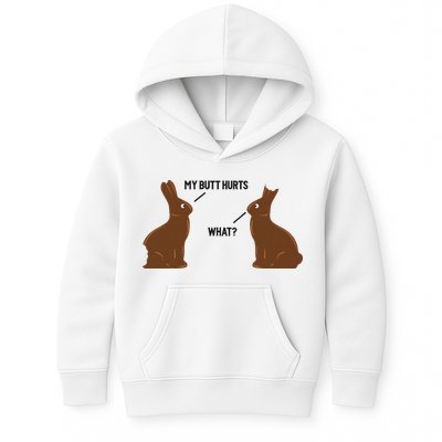 My Butt Hurts What Funny Easter Bunny Kids Hoodie