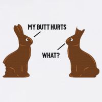 My Butt Hurts What Funny Easter Bunny Wool Snapback Cap