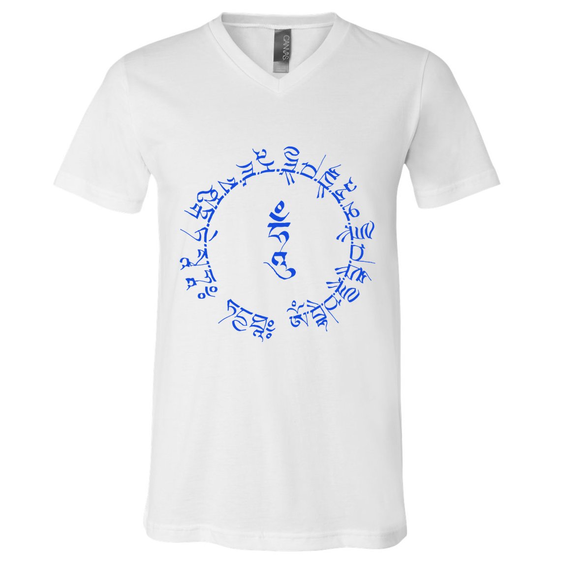 Medicine Buddha Healing Mantra Tibetan Buddhist Yoga V-Neck T-Shirt