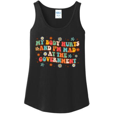 My Body Hurts And I’M Mad At The Government Ladies Essential Tank