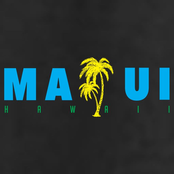 Maui Beach Hawaii Souvenir 7 Panel Mesh Trucker Snapback Hat
