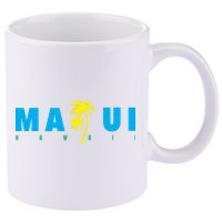 Maui Beach Hawaii Souvenir 11oz C Handle Ceramic Mug