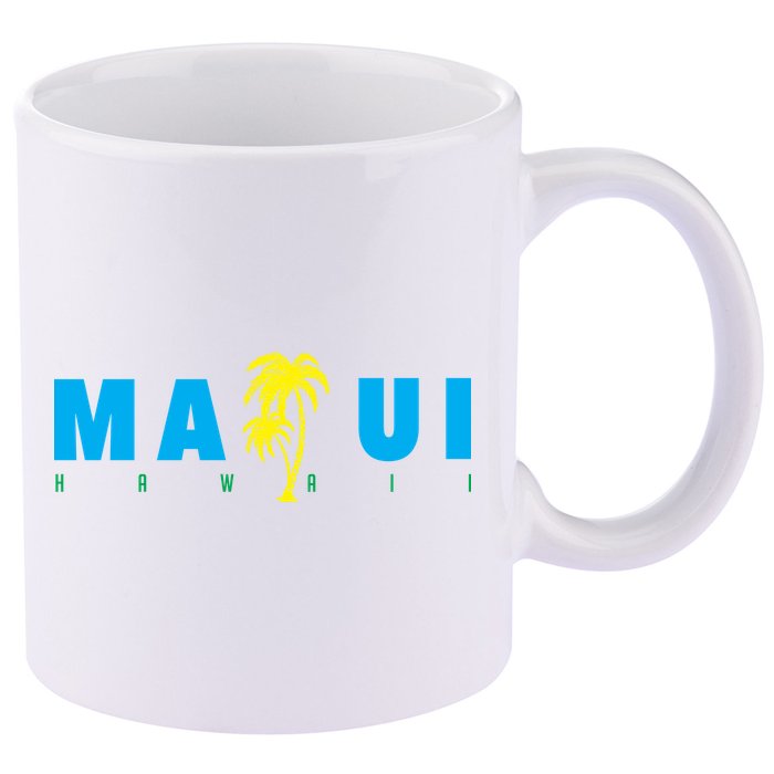 Maui Beach Hawaii Souvenir 11oz C Handle Ceramic Mug