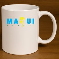 Maui Beach Hawaii Souvenir 11oz C Handle Ceramic Mug