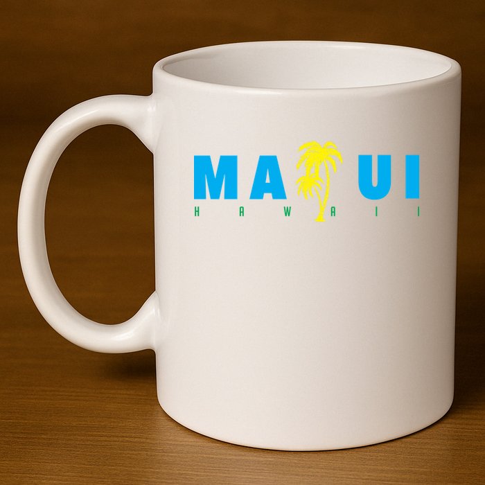 Maui Beach Hawaii Souvenir 11oz C Handle Ceramic Mug