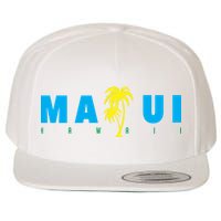 Maui Beach Hawaii Souvenir Wool Snapback Cap