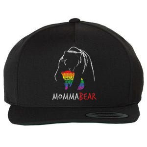 Mama Bear Hug Love Support Parent Pride Lgbt Wool Snapback Cap