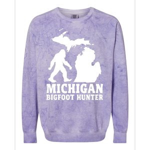 Michigan Bigfoot Hunter Colorblast Crewneck Sweatshirt