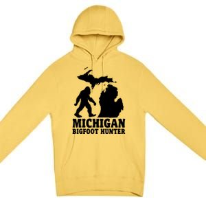 Michigan Bigfoot Hunter Premium Pullover Hoodie