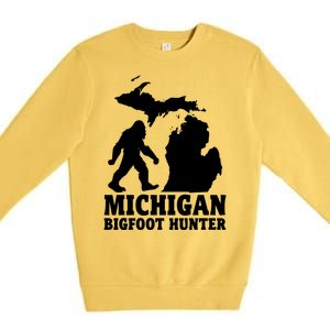 Michigan Bigfoot Hunter Premium Crewneck Sweatshirt