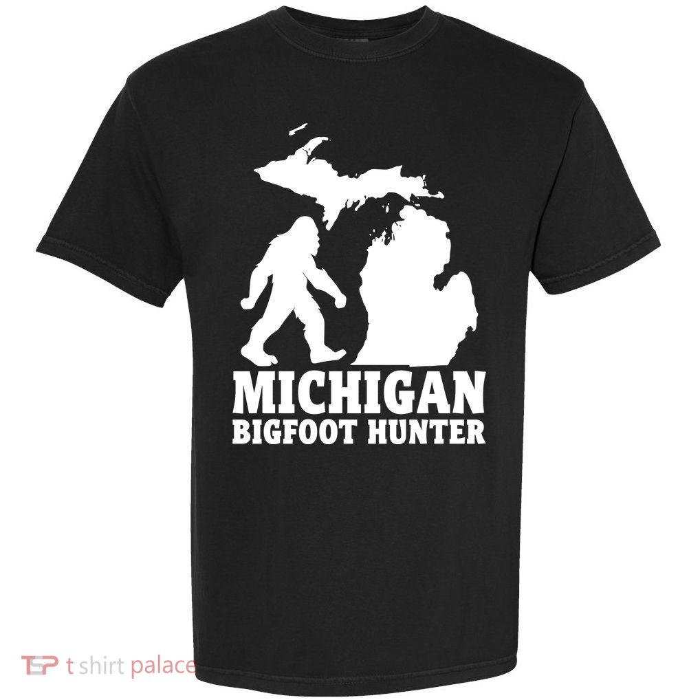 Michigan Bigfoot Hunter Garment-Dyed Heavyweight T-Shirt