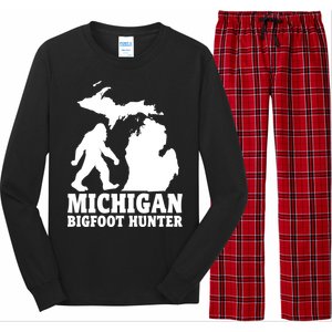 Michigan Bigfoot Hunter Long Sleeve Pajama Set