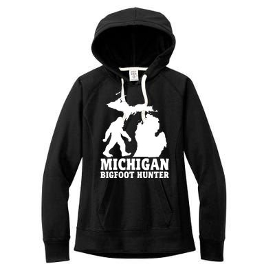 Michigan Bigfoot Hunter Women's Fleece Hoodie