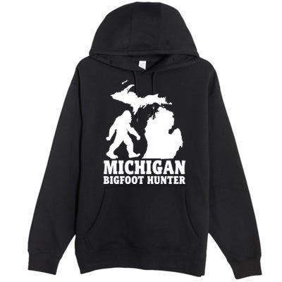 Michigan Bigfoot Hunter Premium Pullover Hoodie
