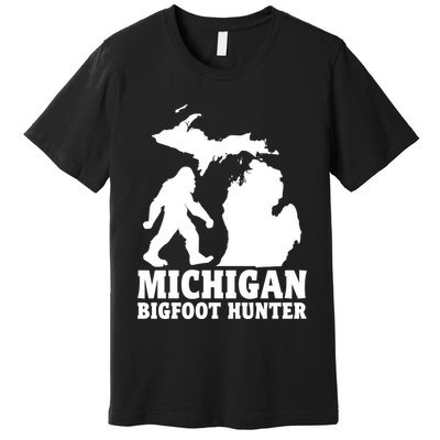 Michigan Bigfoot Hunter Premium T-Shirt