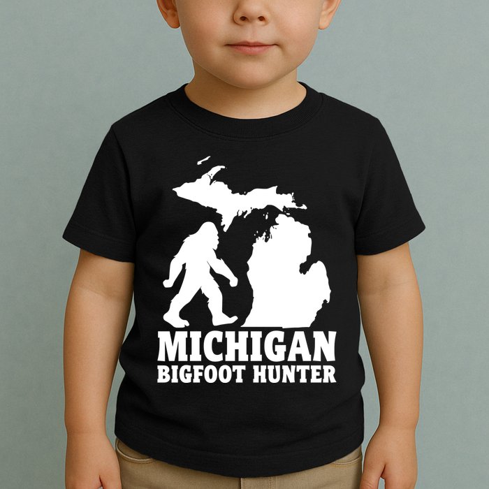 Michigan Bigfoot Hunter Toddler T-Shirt
