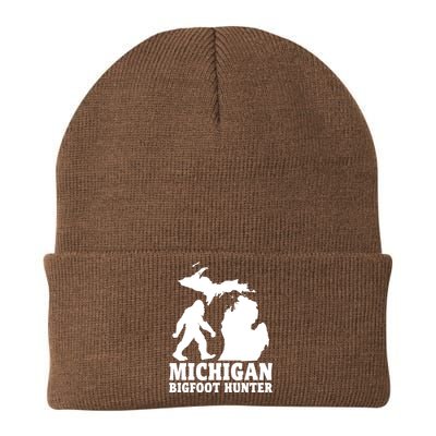 Michigan Bigfoot Hunter Knit Cap Winter Beanie