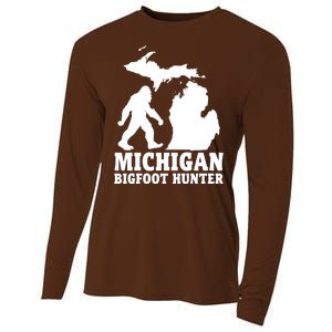 Michigan Bigfoot Hunter Cooling Performance Long Sleeve Crew