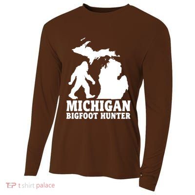 Michigan Bigfoot Hunter Cooling Performance Long Sleeve Crew