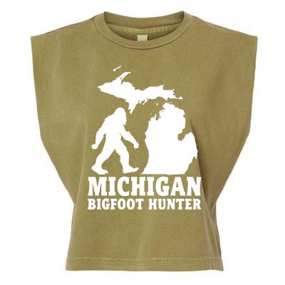 Michigan Bigfoot Hunter Garment-Dyed Women's Muscle Tee