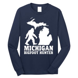 Michigan Bigfoot Hunter Long Sleeve Shirt