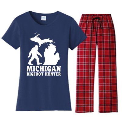 Michigan Bigfoot Hunter Women's Flannel Pajama Set