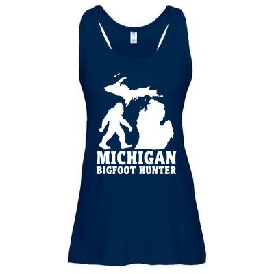 Michigan Bigfoot Hunter Ladies Essential Flowy Tank