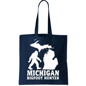 Michigan Bigfoot Hunter Tote Bag